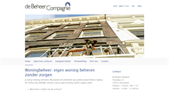 Desktop Screenshot of debeheercompagnie.nl