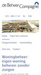 Mobile Screenshot of debeheercompagnie.nl