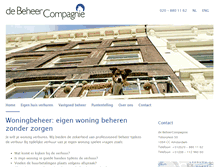 Tablet Screenshot of debeheercompagnie.nl